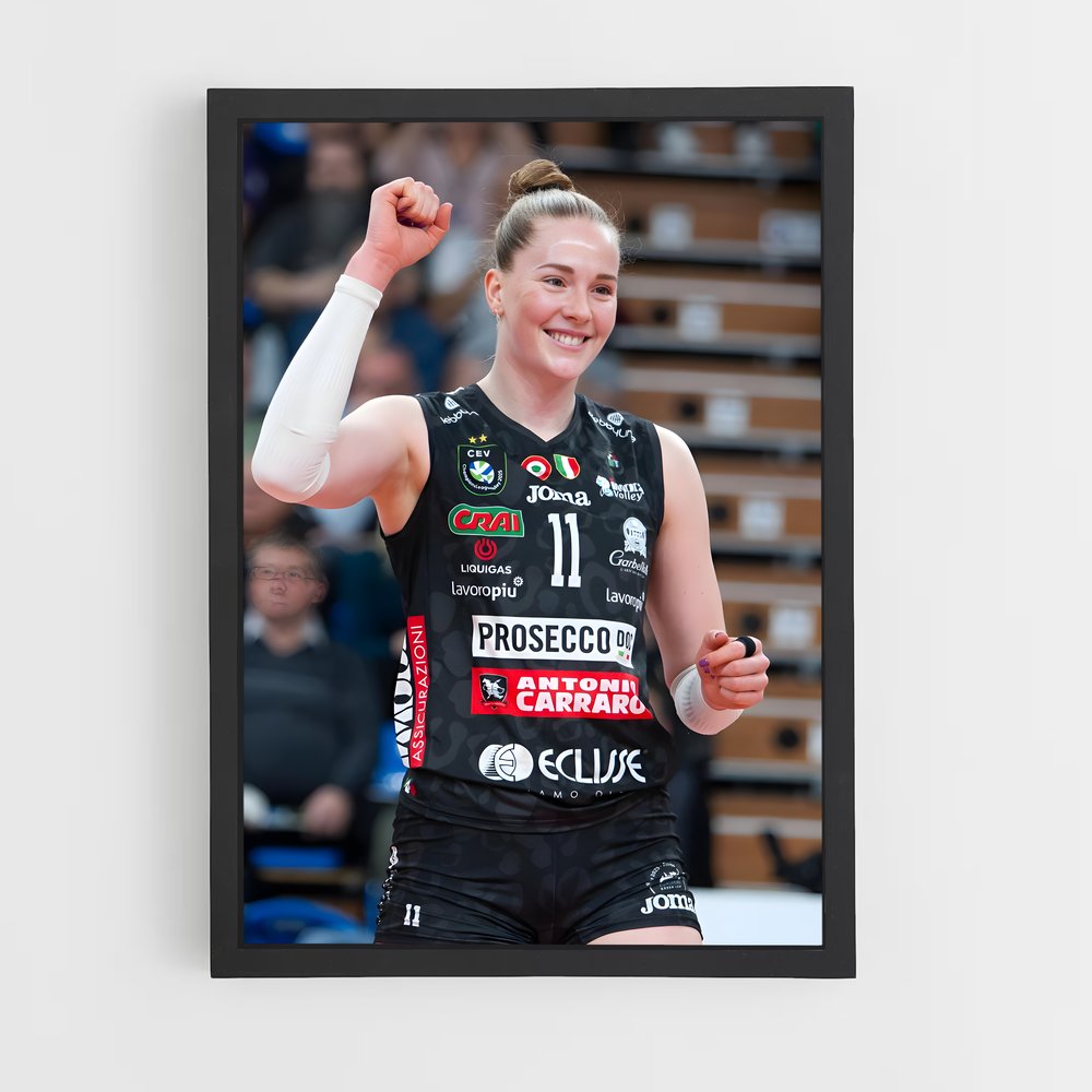 Poster Isabelle haak – affiche Volleyball (vue 2)